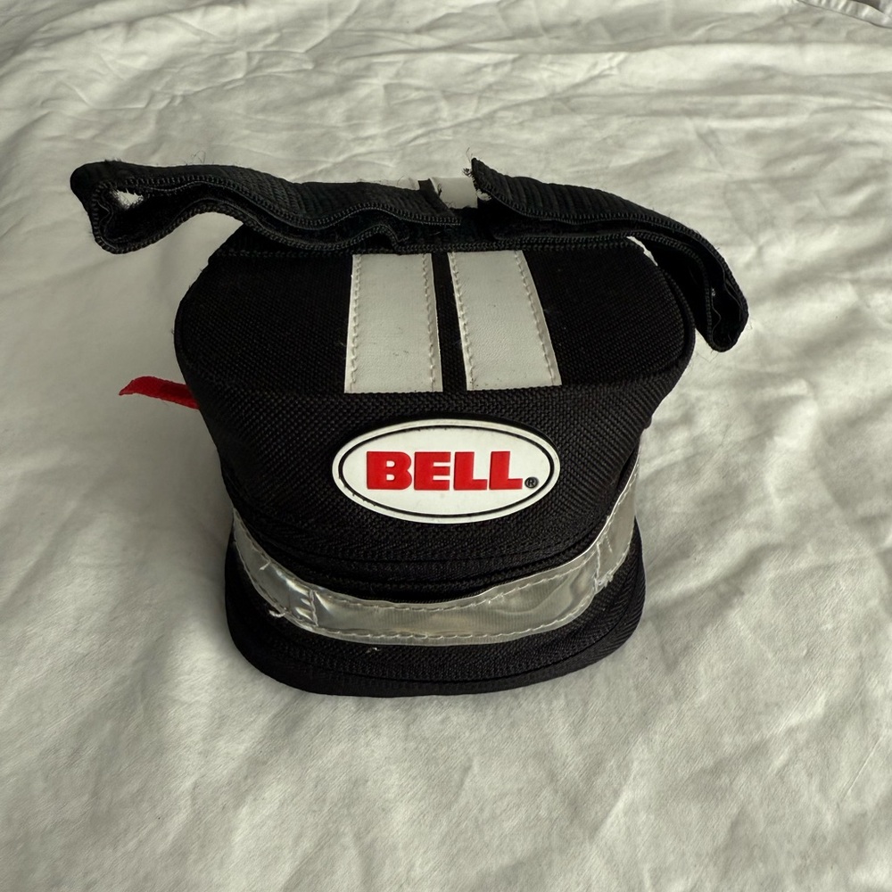 Bell Black & Silver Reflective Under the Seat Cycling Storage Bag